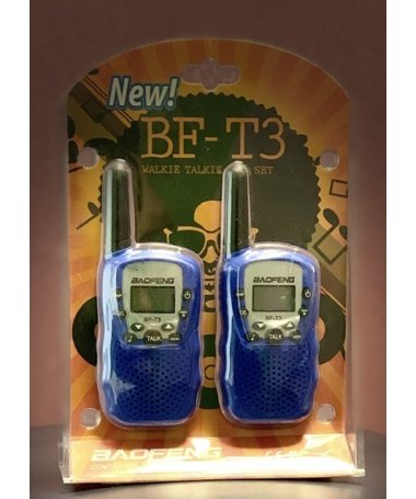 Купить Комплект 2 рации Baofeng BF T3 цвет синий