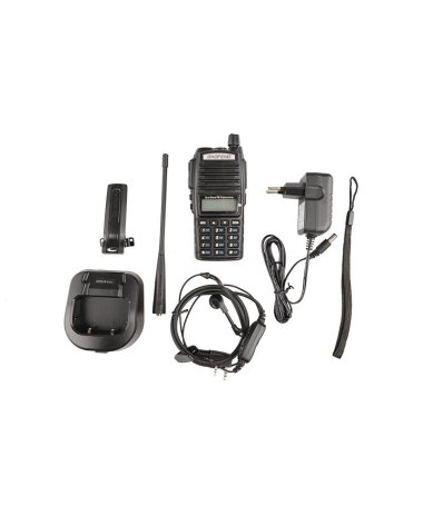 КОмплект 2 штуки Рації Baofeng UV-82 з гарнітурами VHF/UHF Dual-Band 136-174/400-520MHz 2-PTT 8W Two Way Radio