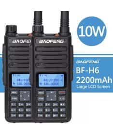 Комплект 2 штуки Рация Baofeng BF-H6    двухдиапазонная Рация Baofeng BF H6  10 ватт