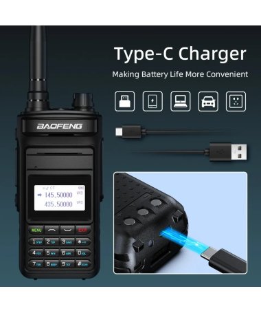 Baofeng p15UV рація USB 5 ватт 2 діапазони