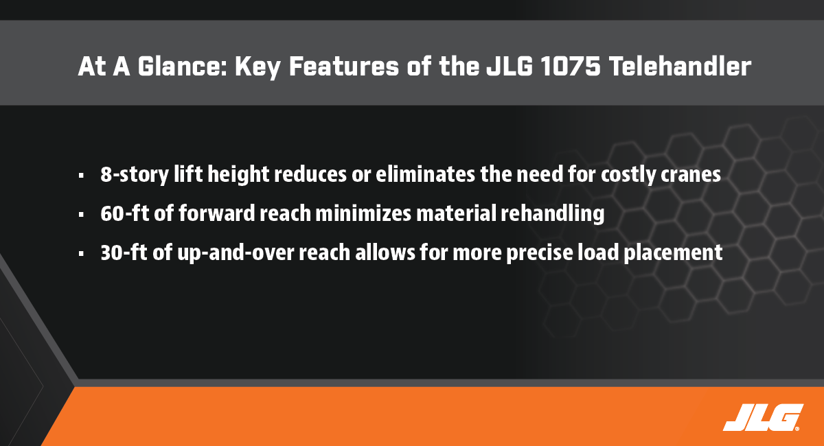 jlg 1075 high reach telehandler advantages