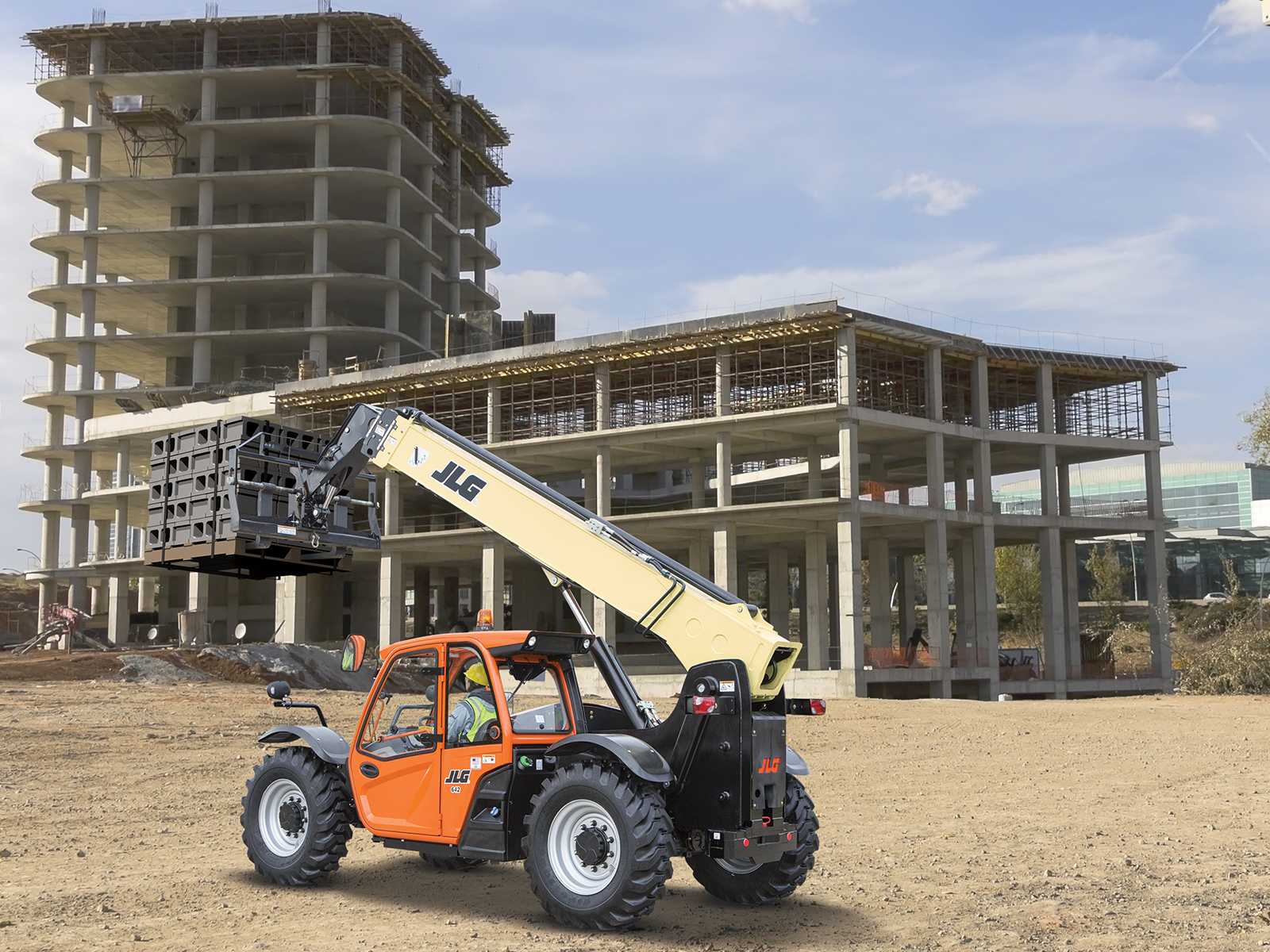 rent 8000 pound telehandler san diego construction site