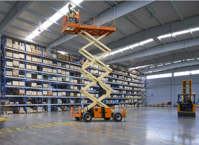 scissor lift warehouse riverside