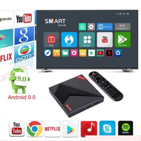 X98 mini Box Android 11 Amlogic S905W2 4K avec 12 Mois de Live Francais - Taxe Gratuite