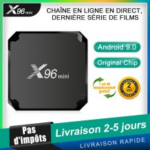 X96 Mini TV Box avec Abonnement IPTV Francais de 12 mois - Taxe gratuite