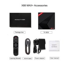 X88MAXPLUS Android 9.0 box Smart tv box comprend bestiptv