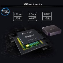 X96 Mini TV Box avec Abonnement IPTV Francais de 12 mois - Taxe gratuite