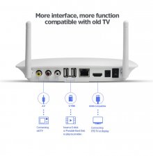 Leadcool Q1404 WIfi 2.4G USB 2.0 H.265 4K IPTV Box