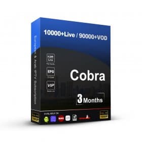 3 Months Cobra FULL HD 4K IPTV Subsription UK Arabic European for Android Smart tv Smarters pro