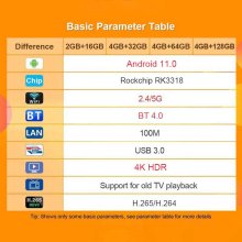RK88 MAX Plus Android 11.0 tv box lecteur multimedia full HD iptv