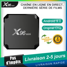 X96 Mini TV Box avec Abonnement IPTV Francais de 12 mois - Taxe gratuite