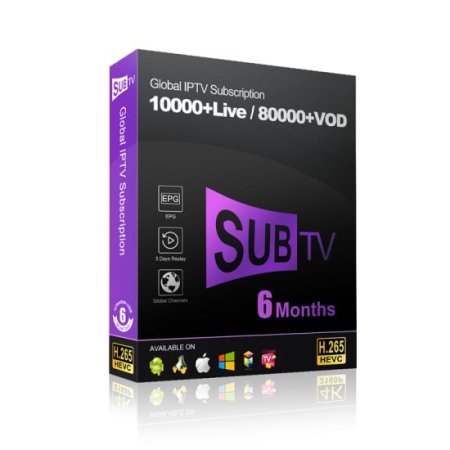 6 mois French Full HD 1080P SUBTV IPTV Code sur IPTV Smarters Smart m3u Playlist Free Test