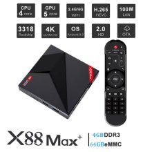 X88 MAX PLUS Rockchip RK3318 5 Core/ Mali-450 RAM 4G BT 4.0
