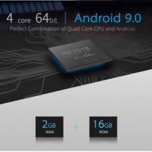 Smart TV Box X88mini Android 9.0 Lecteur multimedia en continu Quad-Core