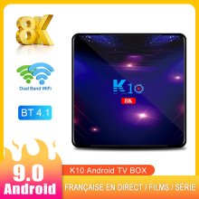 K10 Nouveau S905X3 Google certifie 4K UHD Android TV Box 2.4G 5G WiFi Telecommande
