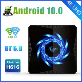 Android tv box X96Q Max Android 10.0 Wifi 2.4/5G BT5.0 4K Smart Box