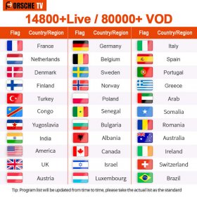3 Months Porsche Online TV streaming IPTV Subsription for Sport movies IPTV free trial