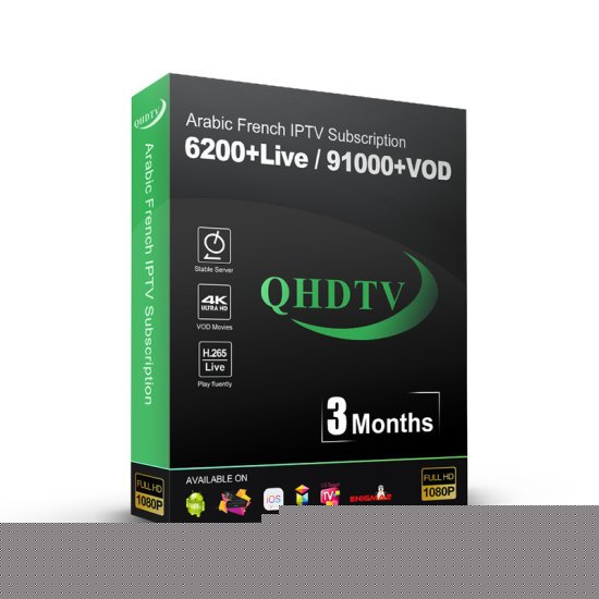 Leadcool QHDTV Code 3 mois VIP Sport Movies IPTV Premium Full hD French Channels for Smart tv Android APK