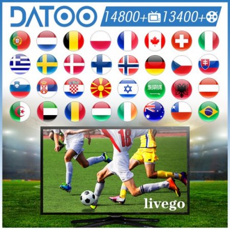 6 months Datoo IPTV Livego Live TV Streaming no XXX for Android Smart tv