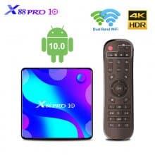 Android tv box X88 pro 10 Android 10.0 2.4G/5G BT4.0 decoder 4K Smart Box