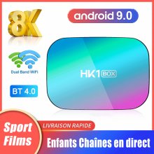 HK1 Box 8K Amlogic S905X3 Smart TV Box Android 9.0 Decodeur