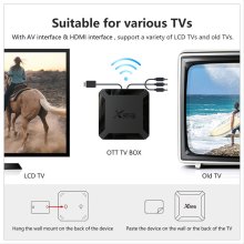 x96 Q Smart TV Box Allwinner H313 4K Set Top Box - Taxe Gratuite
