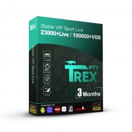 3 Months Trex IPTV Subscription-based Streaming Stronge IPTV Server 23000+ Live 100000 VOD