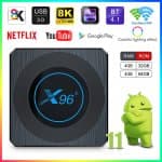 Android tv box X96 X4 Quad-Core BT4.1 2.4/5G Wifi 8K Decoder intelligent 8K SMART TV BOX