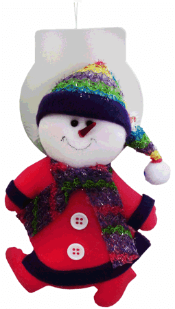 Снеговик-декор новогодний (H-15см) NA-38081 оптом