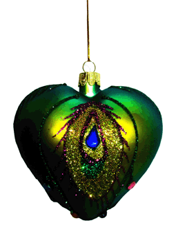 Сердце-игрушка новогодняя (H-9см) DN-39029 оптом