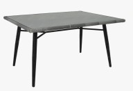 Стол кухонный черный каркас 131*91*76 см SM-71125 с доставкой по России от фирмы Изумруд