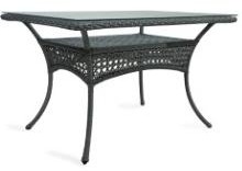 Стол садовый серый 140*85 с каленым стеклом 6 мм SM-71115 с доставкой по России от фирмы Изумруд