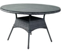 Стол садовый серый разборный d-130 см SM-71118 с доставкой по России от фирмы Изумруд