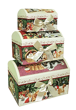Коробка подарочная набор (3шт) KH-35351 оптом