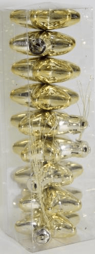 Звезда-декор новогодний (h-5см) набор (9шт) цв.золото DN-53157 оптом