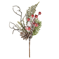 Ветка-декор новогодний (L-23см) DN-65414 с доставкой по России от фирмы Изумруд