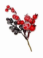 Ветка-декор новогодний (L-16см) SC-45885            (упаковка 48шт) с доставкой по России от фирмы Изумруд