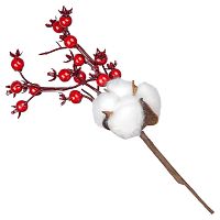 Ветка-декор новогодний (H-23см) DN-56596 с доставкой по России от фирмы Изумруд