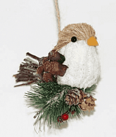 Птичка-декор новогодний (13*10см) DN-52232 с доставкой по России от фирмы Изумруд