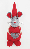 Мышка-декор новогодний набор (12шт) (H-16см) DN-55382 цена за 12шт с доставкой по России от фирмы Изумруд