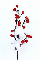 Ветка-декор новогодний (Н-26см) DN-58629 (упаковка 24шт) с доставкой по России от фирмы Изумруд