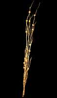 Ветвь саликса с ротанговыми шарами золотая PK-23309 с доставкой по России от фирмы Изумруд