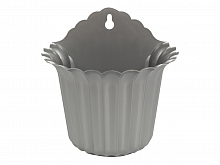 ST112-04 - Цв. горшок настен."Лилия" - 190мм серебро с доставкой по России от фирмы Изумруд