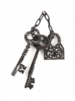 Ключи с замком-декор (7*2*32см) OK-55178 с доставкой по России от фирмы Изумруд