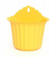 ST112-13 - Цв. горшок настен."Лилия" - 190мм жёлтый с доставкой по России от фирмы Изумруд