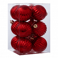 Шар-декор новогодний (d-5см) набор  цв.красный DN-53119   Цена за 12шт с доставкой по России от фирмы Изумруд