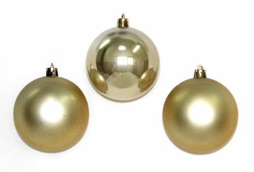 Шар-ёлочное украшение (d-8см) набор цв.золото DN-64895                        Цена за 6шт оптом