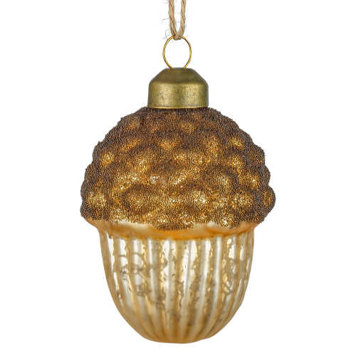 Жёлудь-декор новогодний (6*8см) DN-65359 (упаковка 12шт) оптом