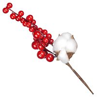 Ветка-декор новогодний (H-22см) DN-56597 с доставкой по России от фирмы Изумруд