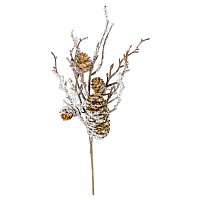 Ветка-декор новогодний (L-63см) DN-64857 с доставкой по России от фирмы Изумруд